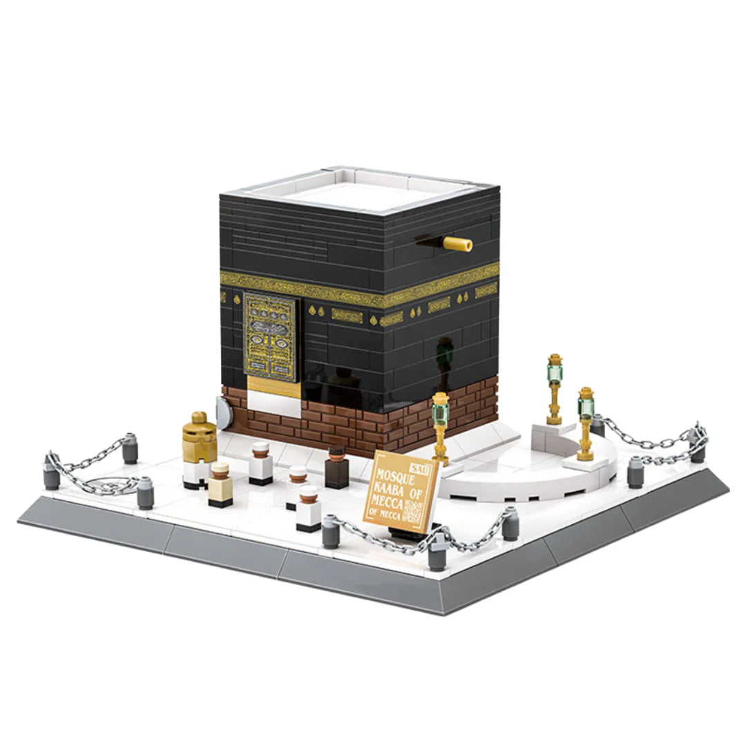 Maquette Kaaba Mosquée de La Mecque

Jeu de construction 446 pièces

Âge recommandé : 6 ans et plus

Reproduction fidèle avec détails dorés

Socle décoratif avec barrières et accessoires

Montage simple et ludique

Convient aux enfants et aux adultes