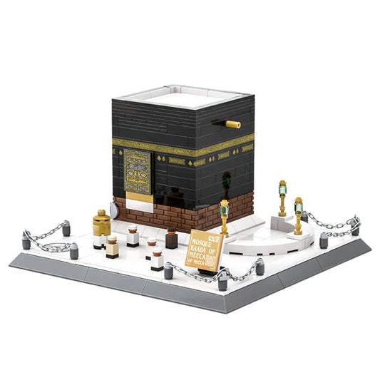 Maquette Kaaba Mosquée de La Mecque

Jeu de construction 446 pièces

Âge recommandé : 6 ans et plus

Reproduction fidèle avec détails dorés

Socle décoratif avec barrières et accessoires

Montage simple et ludique

Convient aux enfants et aux adultes
