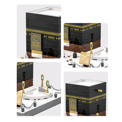 maquette Kaaba, mosquée Kaaba, Kaaba La Mecque, jeu de construction islamique, maquette islamique, cadeau islamique, décoration islamique, mosquée de La Mecque, jouet éducatif musulman, maquette religieuse