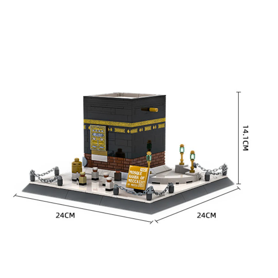 maquette Kaaba, mosquée Kaaba, Kaaba La Mecque, jeu de construction islamique, maquette islamique, cadeau islamique, décoration islamique, mosquée de La Mecque, jouet éducatif musulman, maquette religieuse